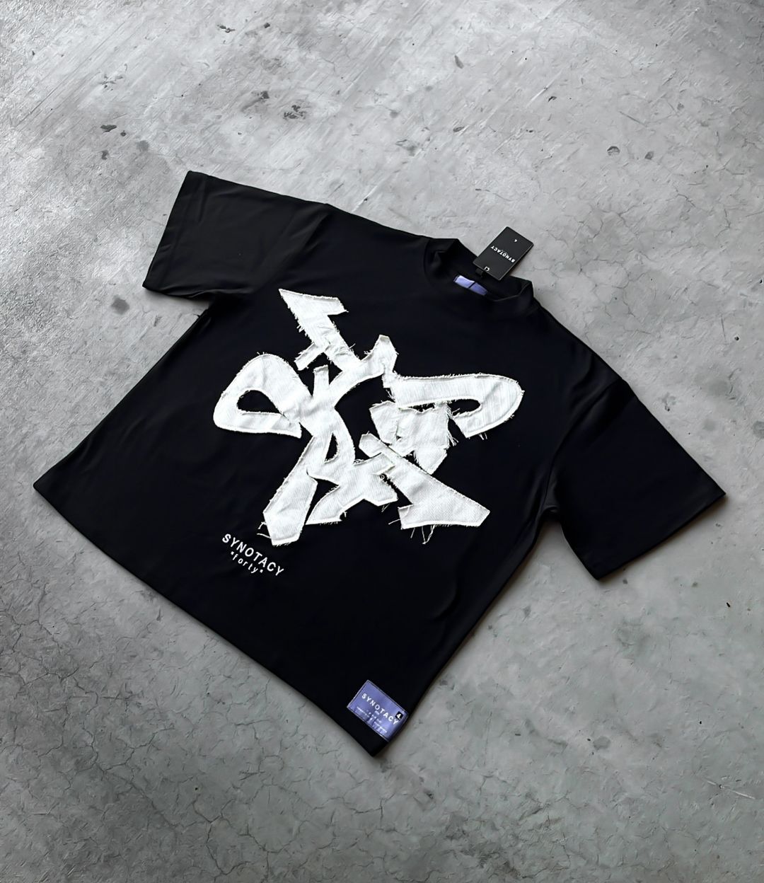 Oversized Patchwork Graphic T Shirts