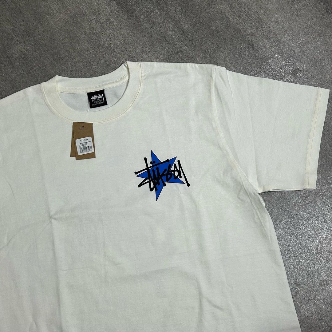 Stussy Star Pig Dyed Tee Natural White