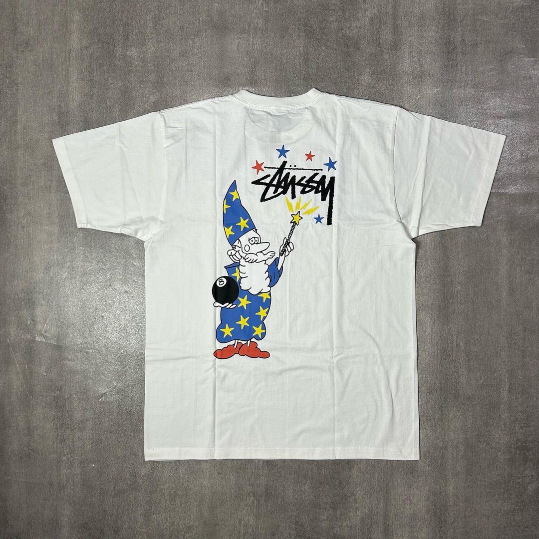 Stussy Wizard Tee Natural White