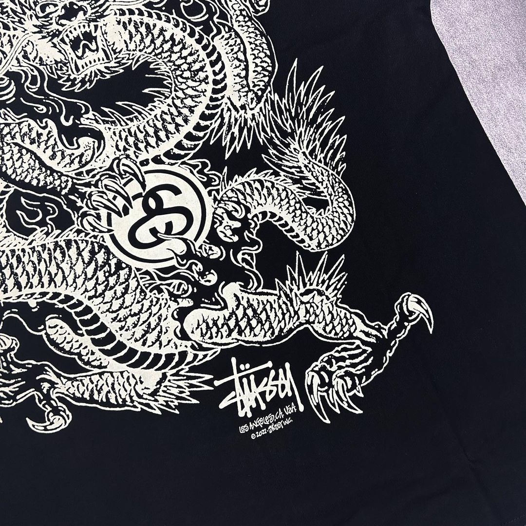 Stussy Dragon Tee Black