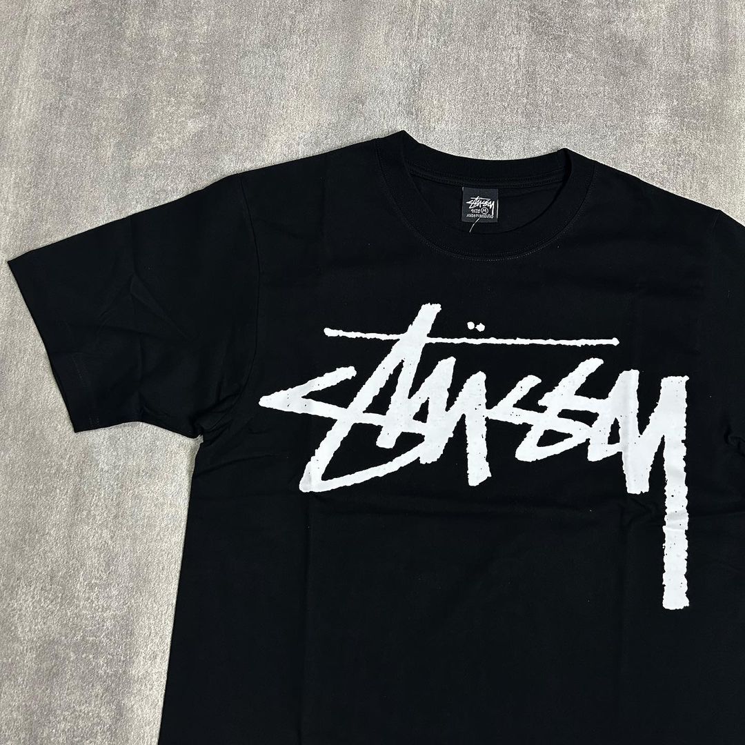 Stussy Big Stock Tee Black