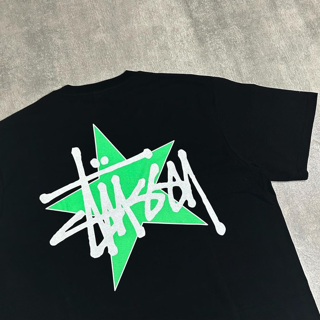 Stussy Star Pig Dyed Tee Black