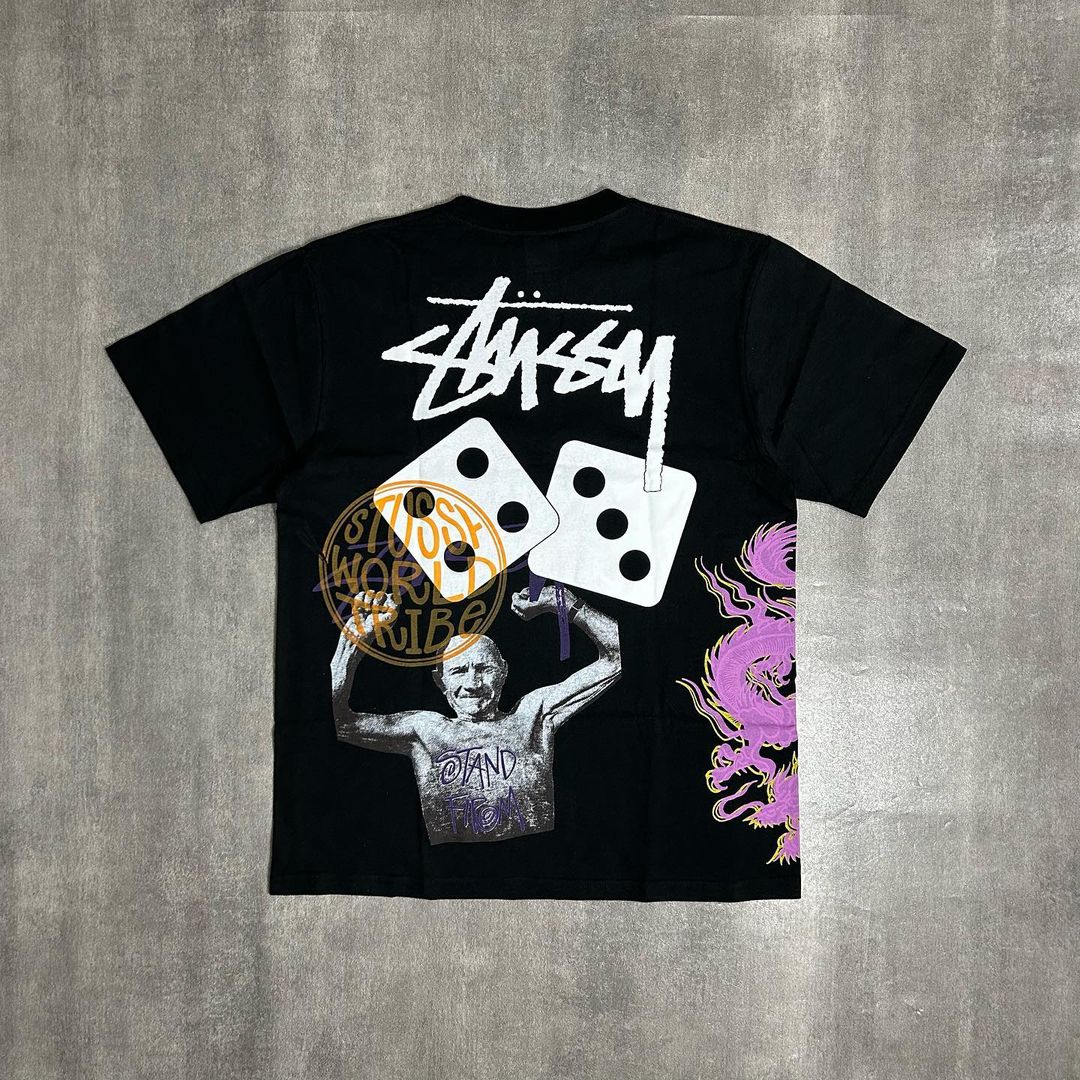 Stussy Strike Pig Dyed Tee Black