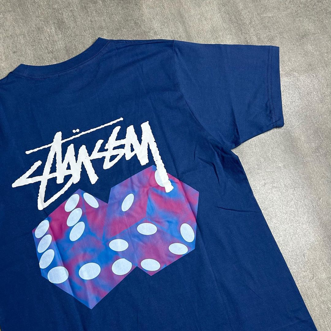 Stussy Diced Out Tee Midnight Blue