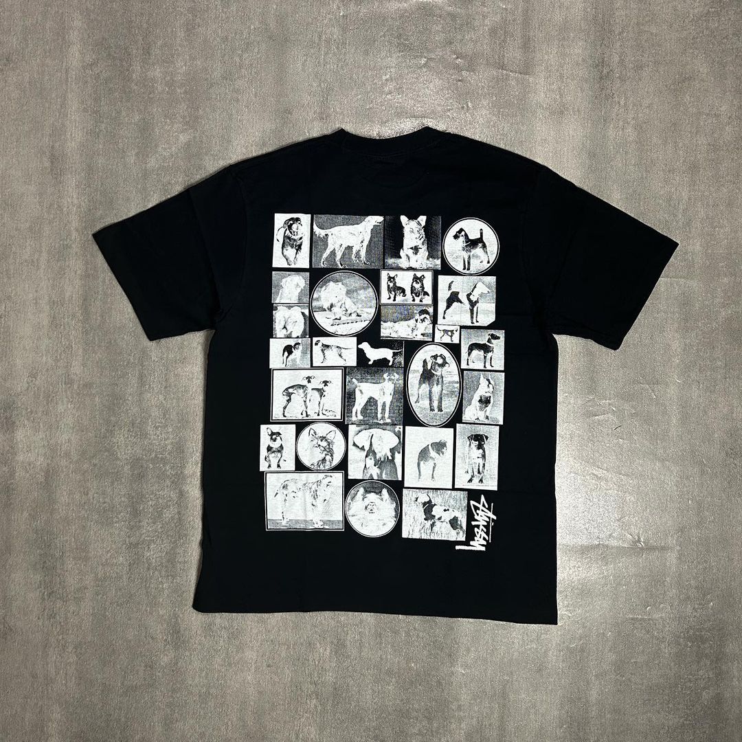 Stussy Dog College Tee Black