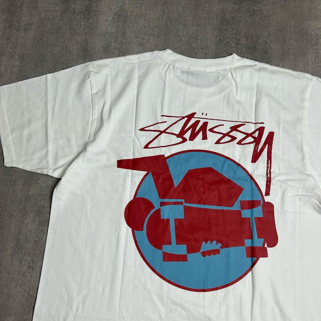 Stussy Skateman Tee White