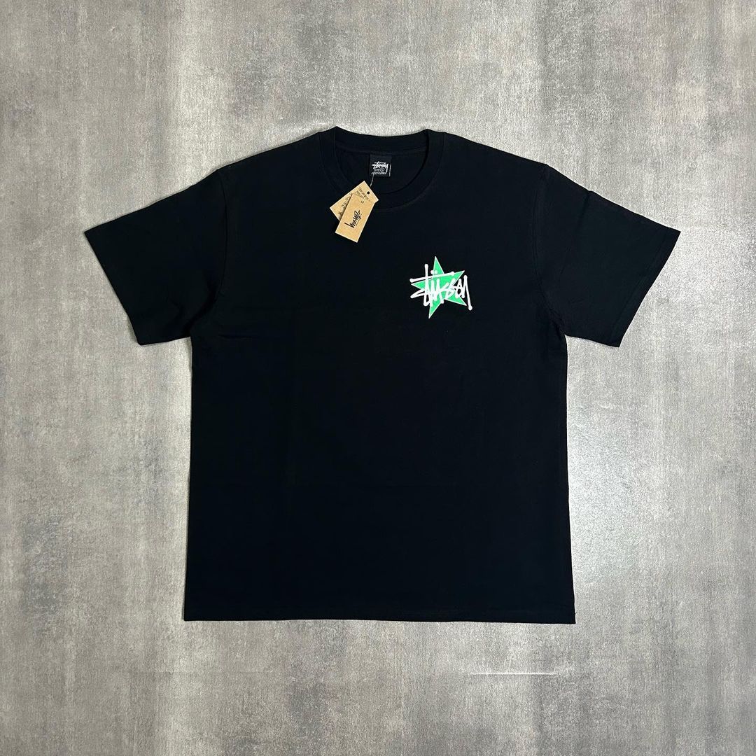 Stussy Star Pig Dyed Tee Black