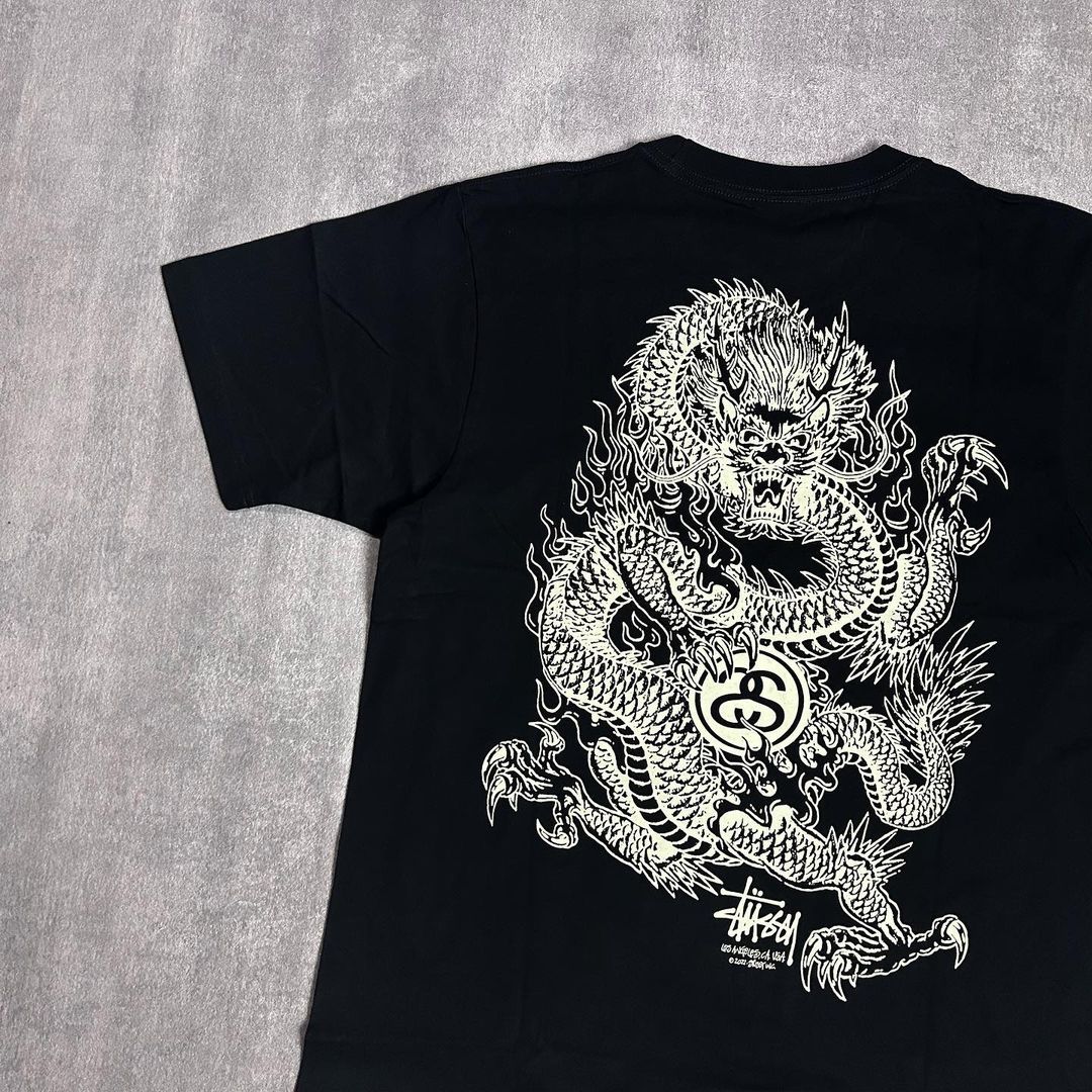 Stussy Dragon Tee Black