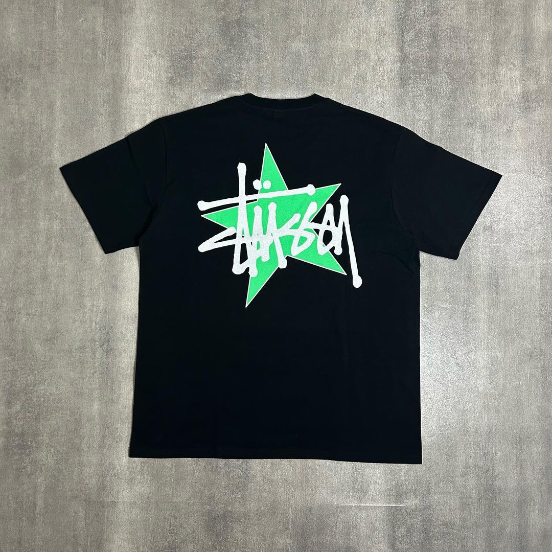 Stussy Star Pig Dyed Tee Black