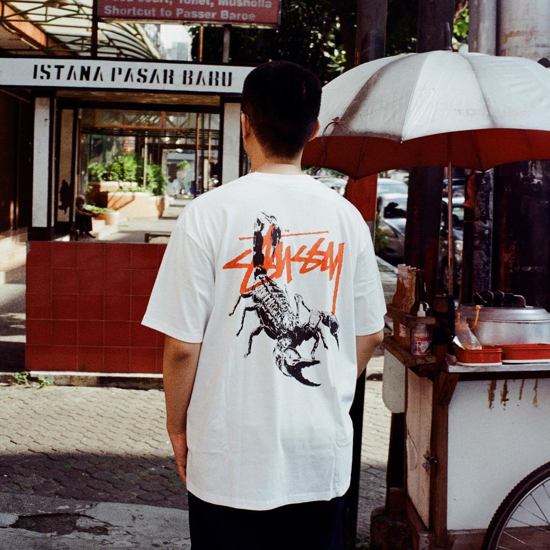 Stussy Scorpion Tee White