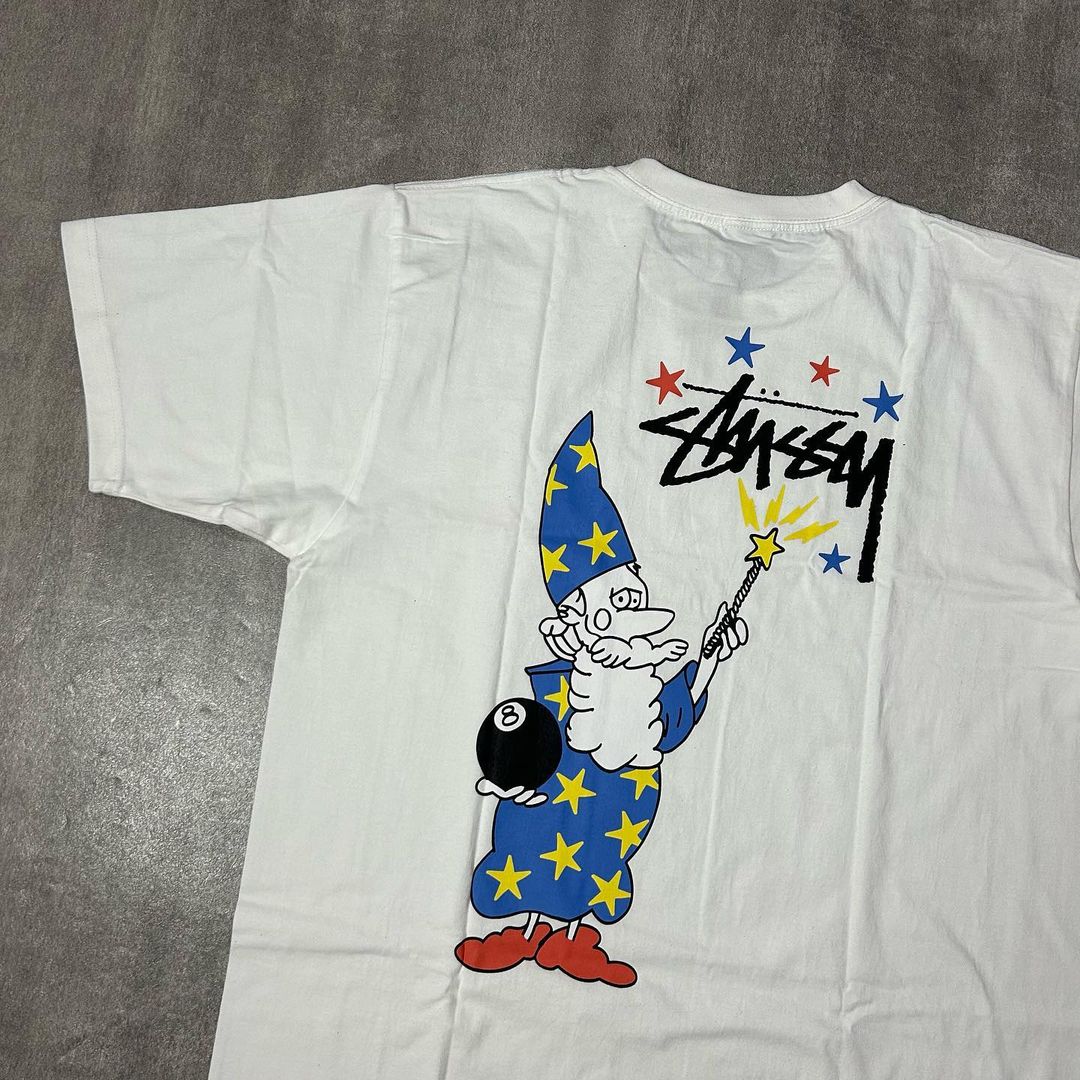 Stussy Wizard Tee Natural White