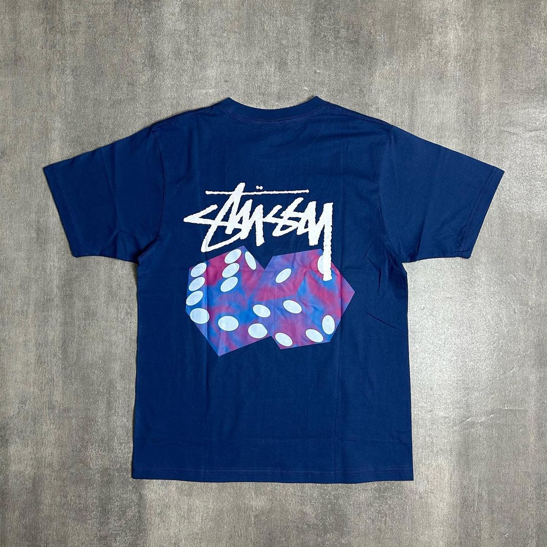 Stussy Diced Out Tee Midnight Blue