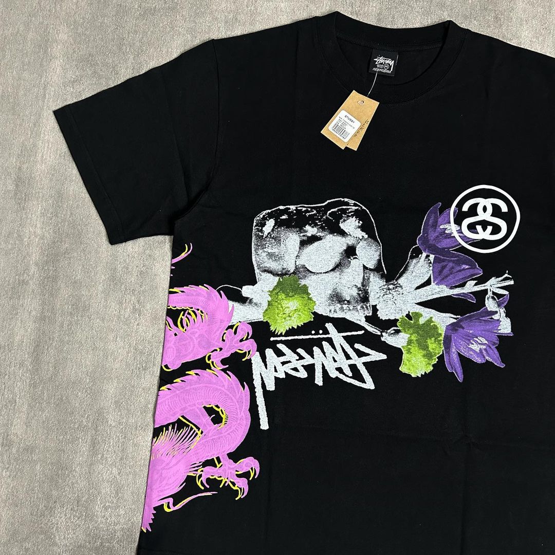 Stussy Strike Pig Dyed Tee Black