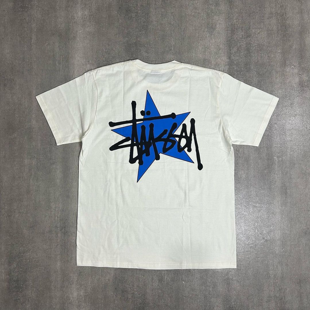 Stussy Star Pig Dyed Tee Natural White