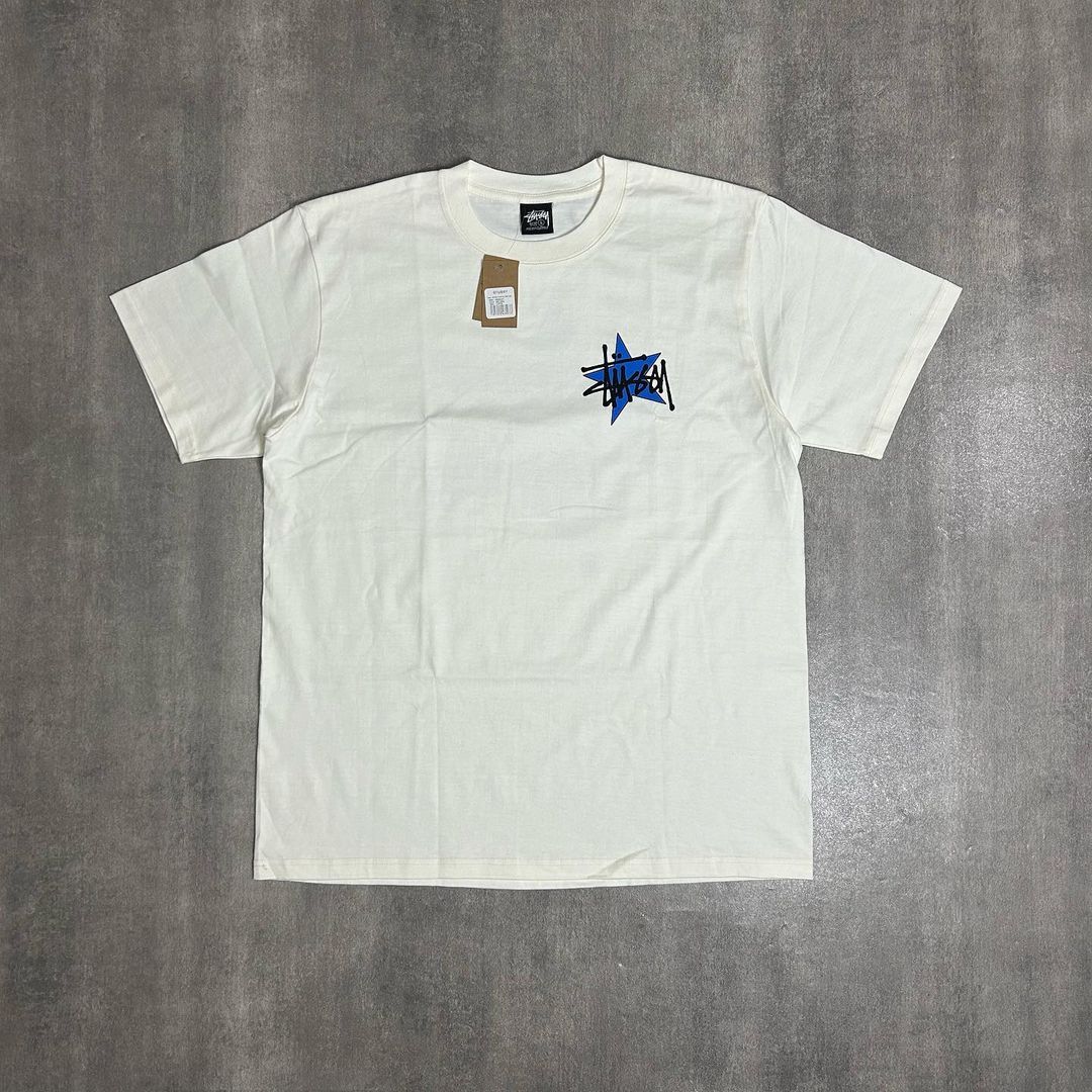 Stussy Star Pig Dyed Tee Natural White