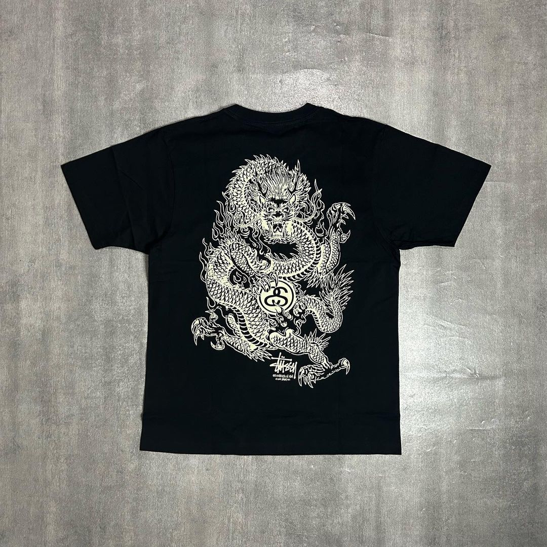 Stussy Dragon Tee Black