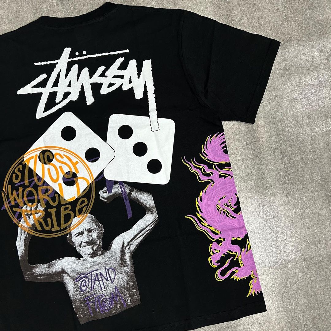 Stussy Strike Pig Dyed Tee Black