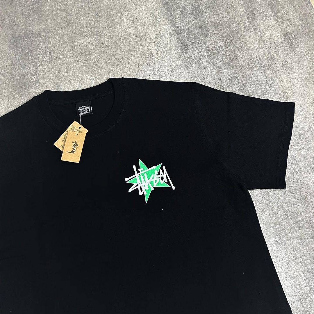 Stussy Star Pig Dyed Tee Black