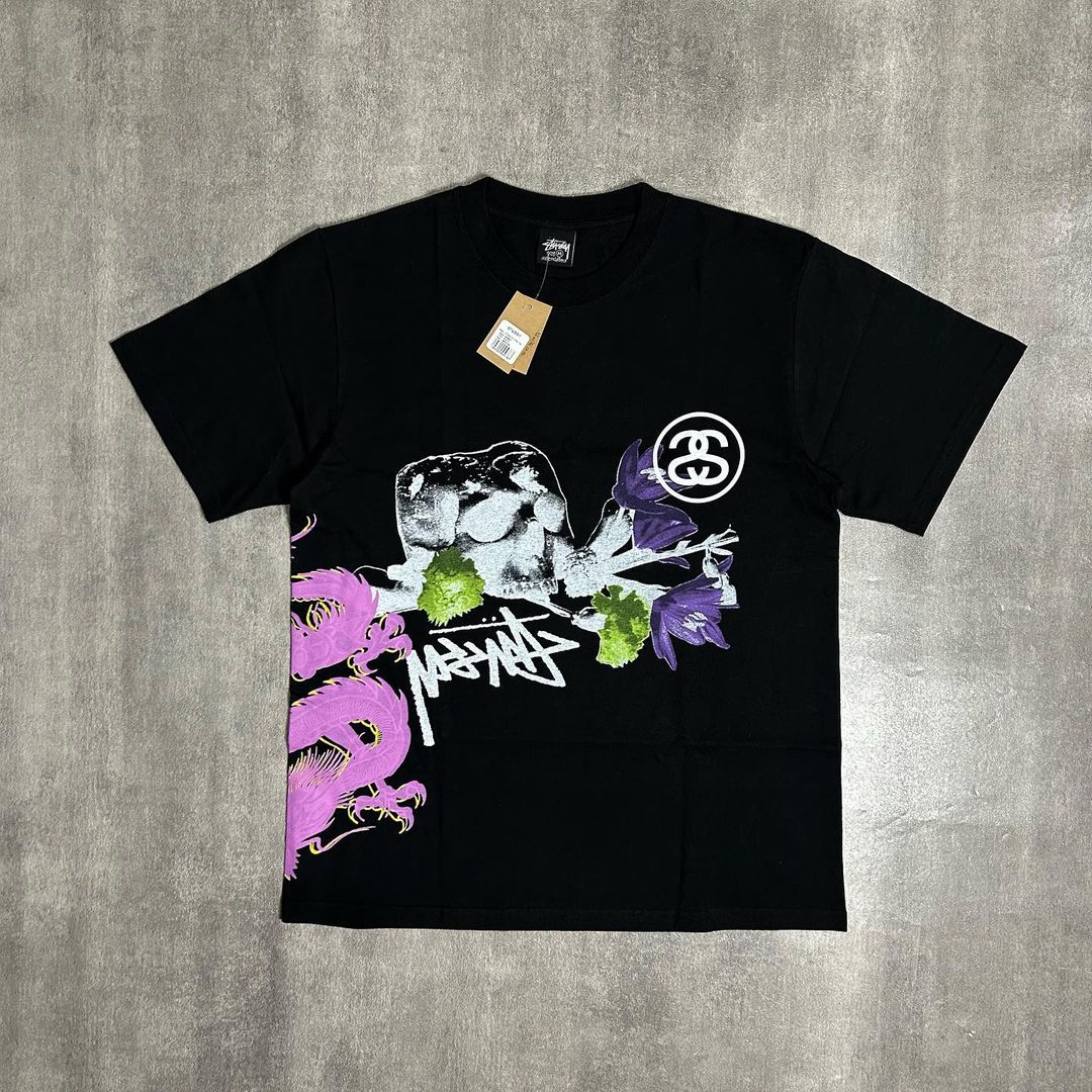 Stussy Strike Pig Dyed Tee Black