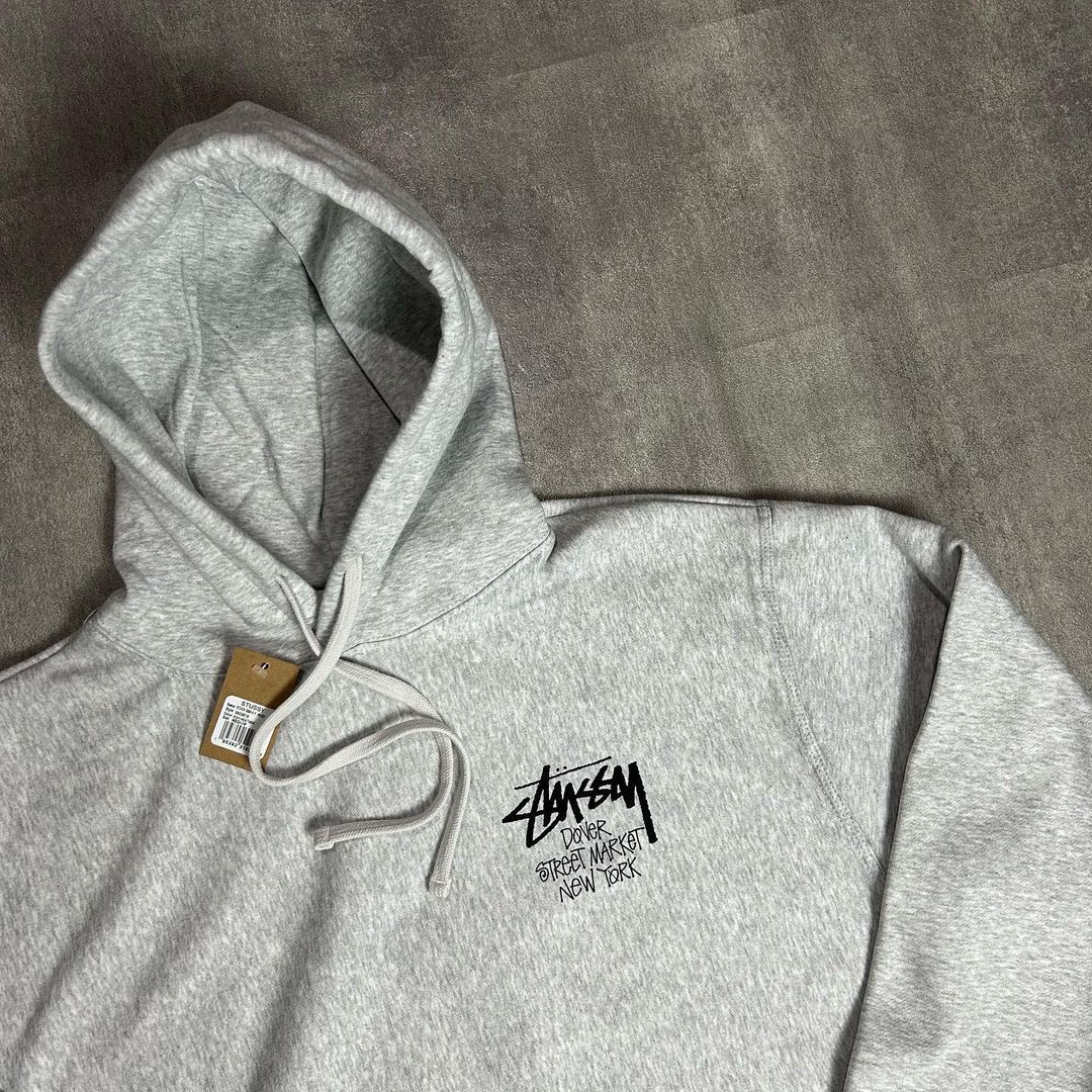 Stussy X DSM New York Hoodie Ash Heather