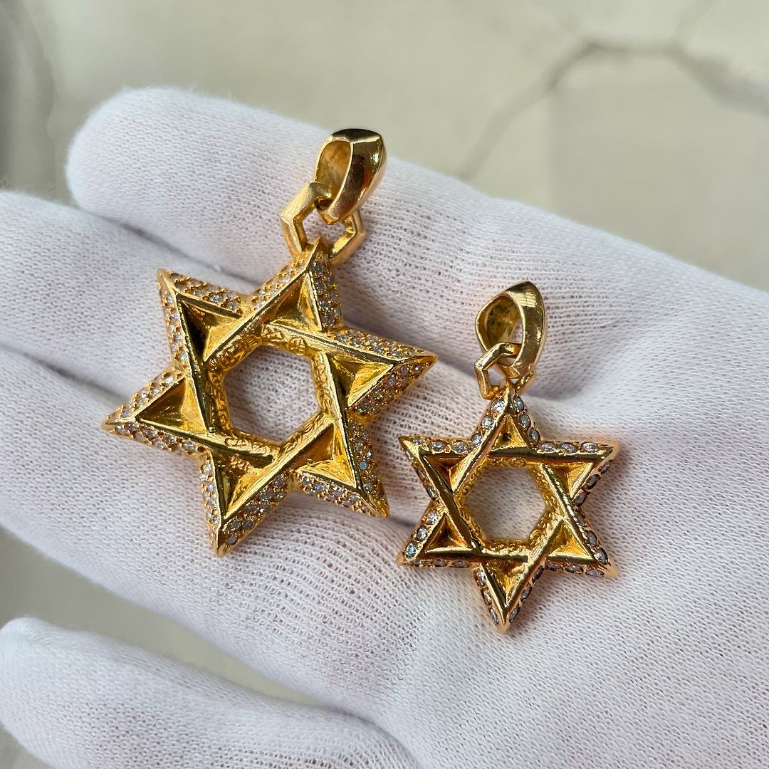 22K STAR OF DAVID PENDANT P/D/Star of David Pendant