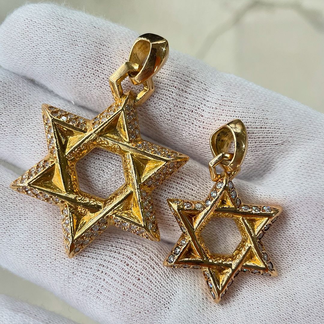 22K STAR OF DAVID PENDANT P/D/Star of David Pendant