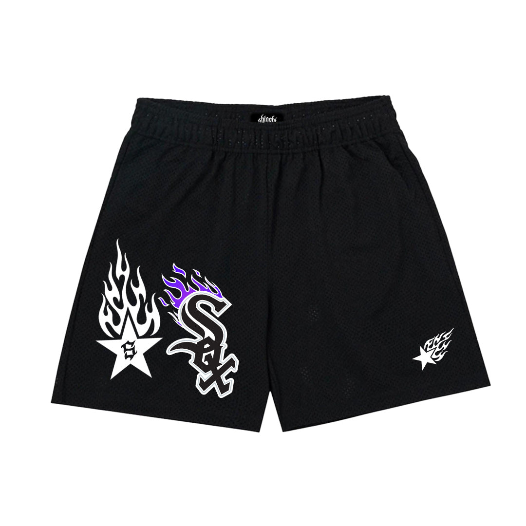 BLACK CHICAGO SHORTS