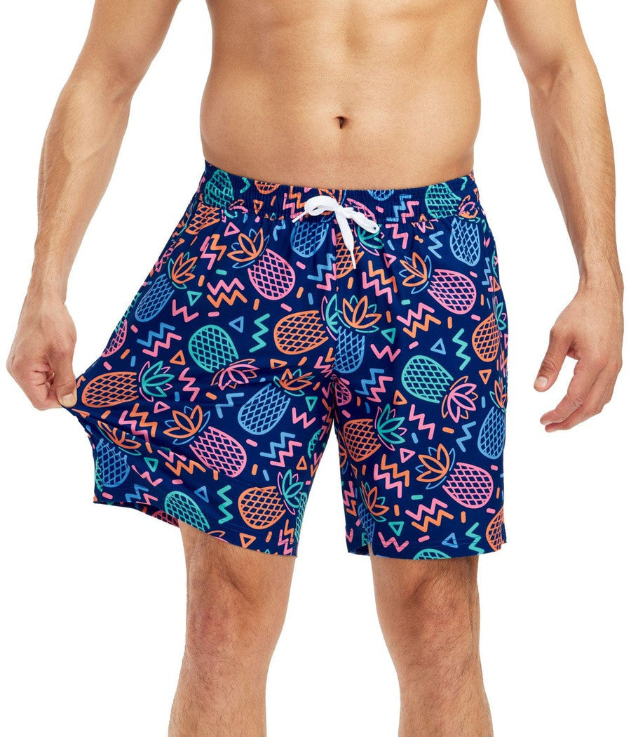 Party Pineapple Stretch Swim Trunks