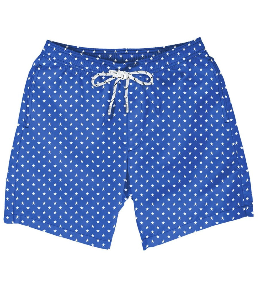 Star Spangled Stretch Swim Trunks