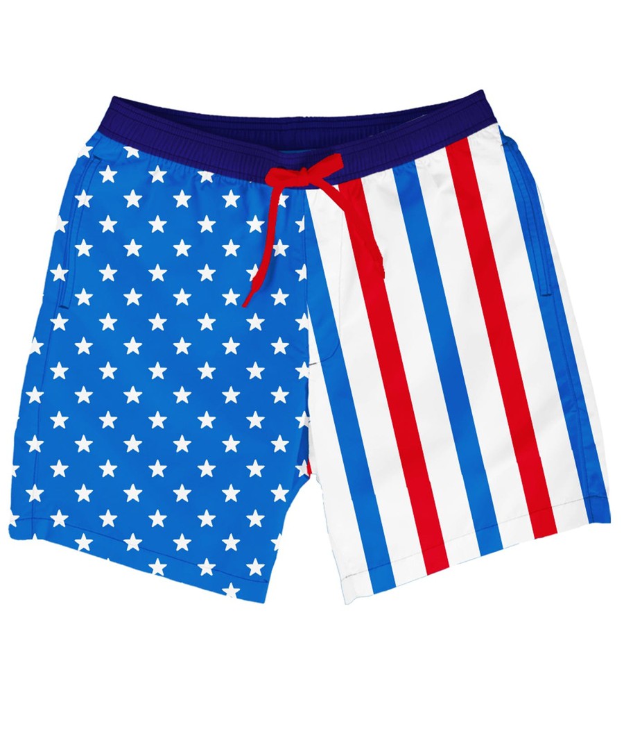 United Stripes Stretch Swim Trunks