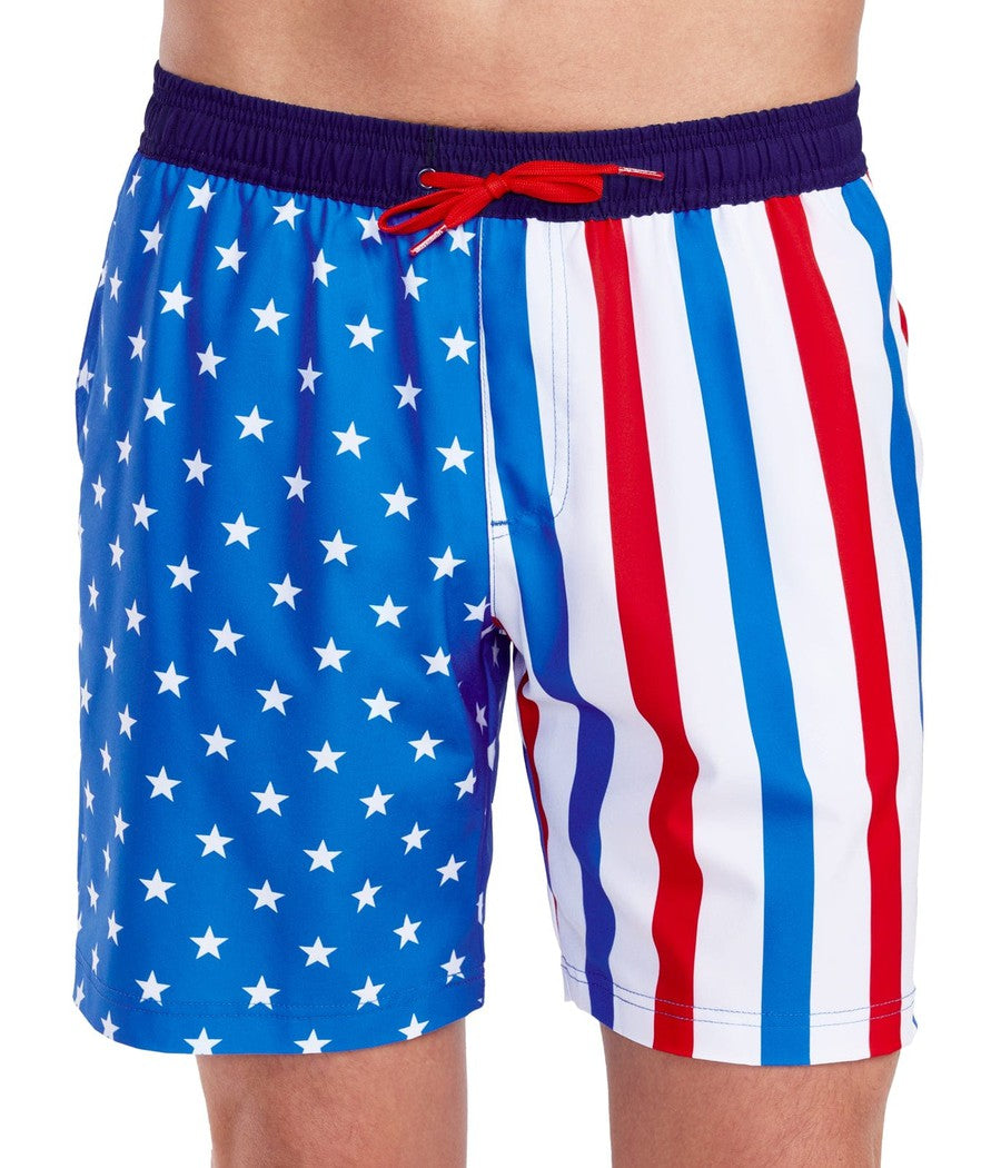 United Stripes Stretch Swim Trunks