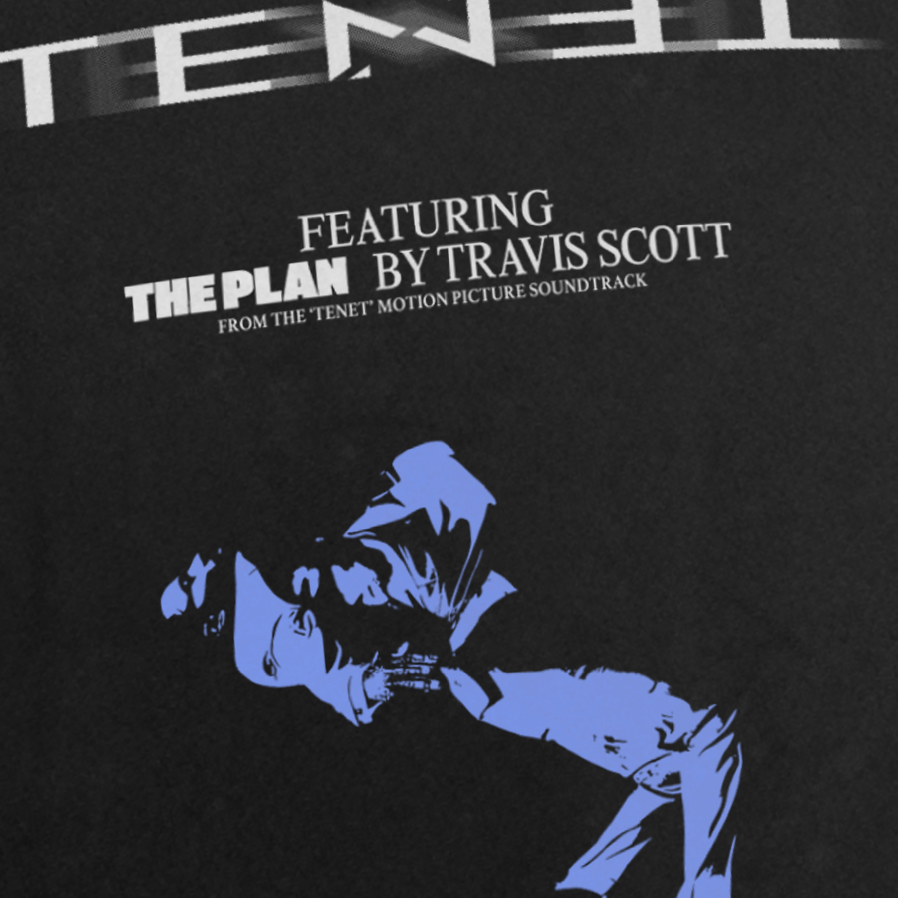 TENET 2020 'THE PLAN' PROMO HEAVYWEIGHT BLACK T-SHIRT