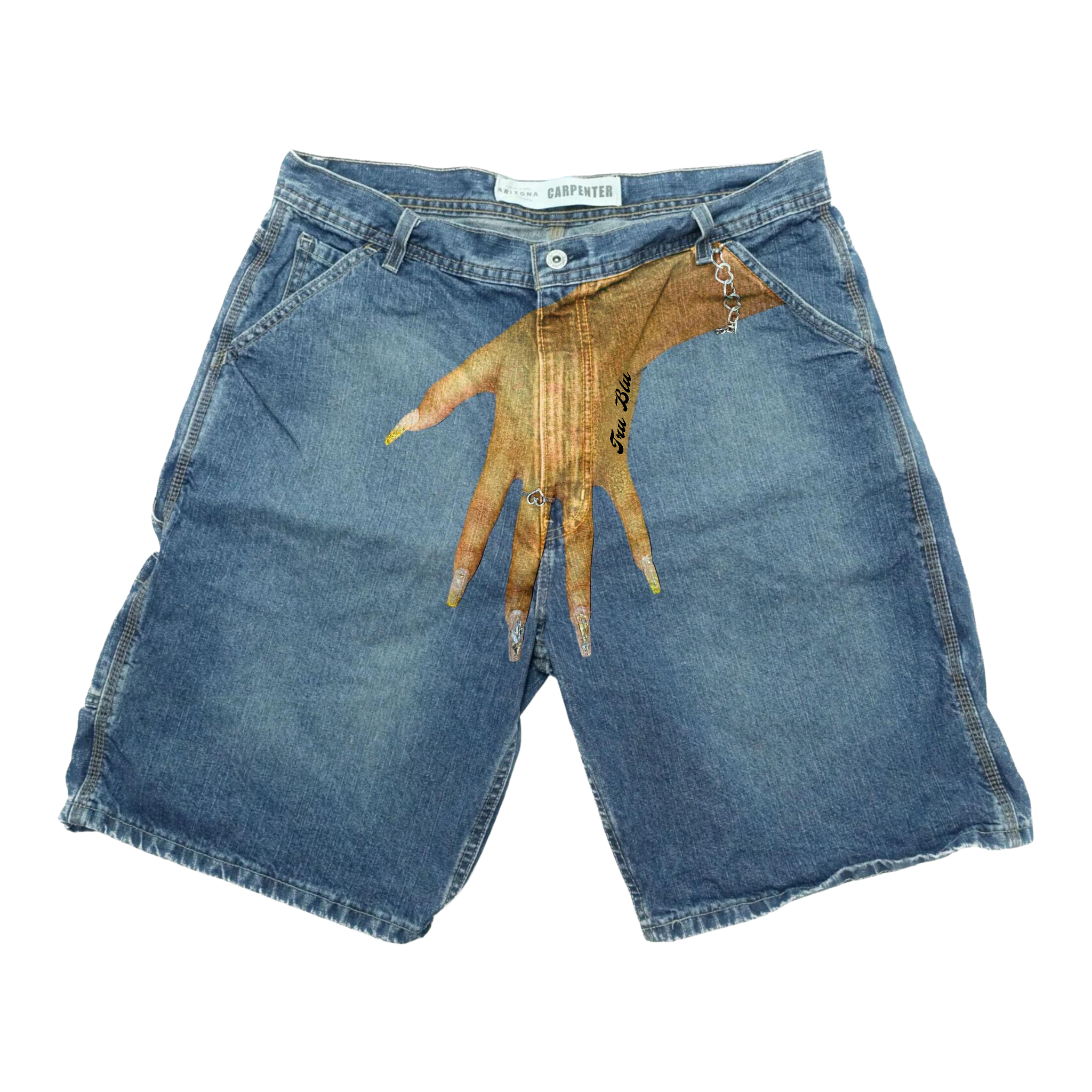 V4 DENIM JORTS