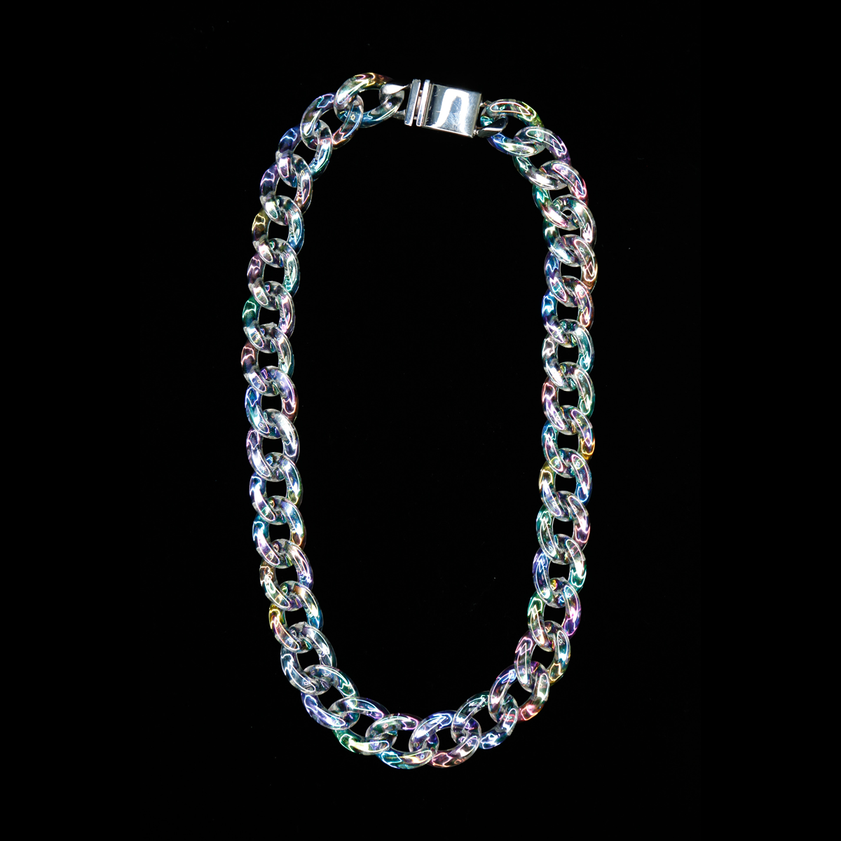 Iridescent Cuban Link Chain