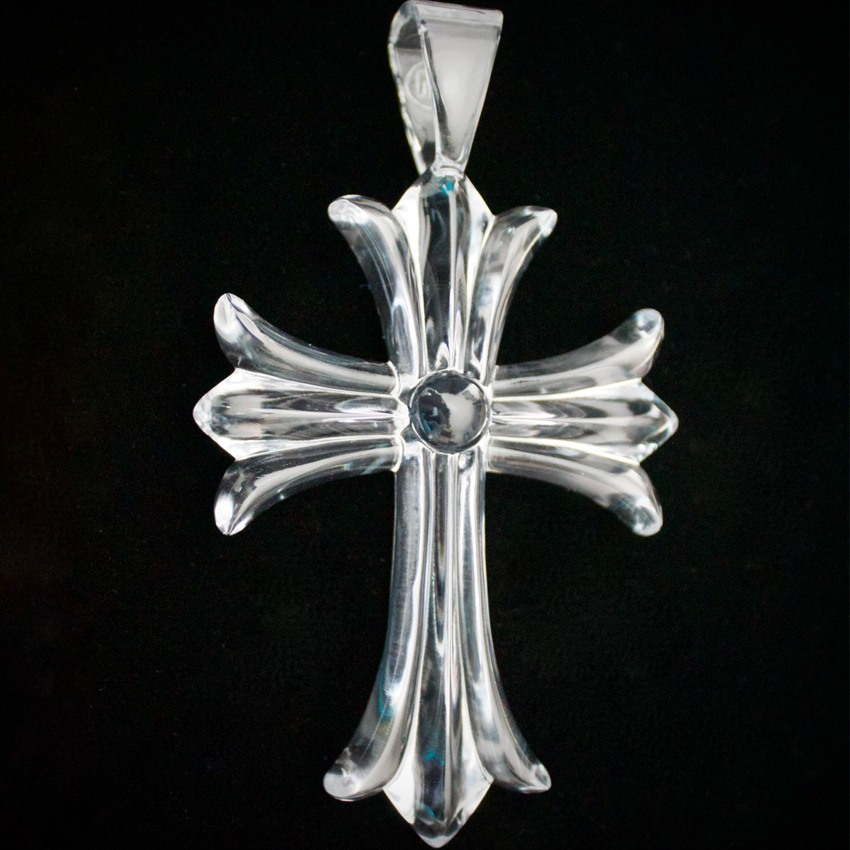 Big Chrome Cross Pendant