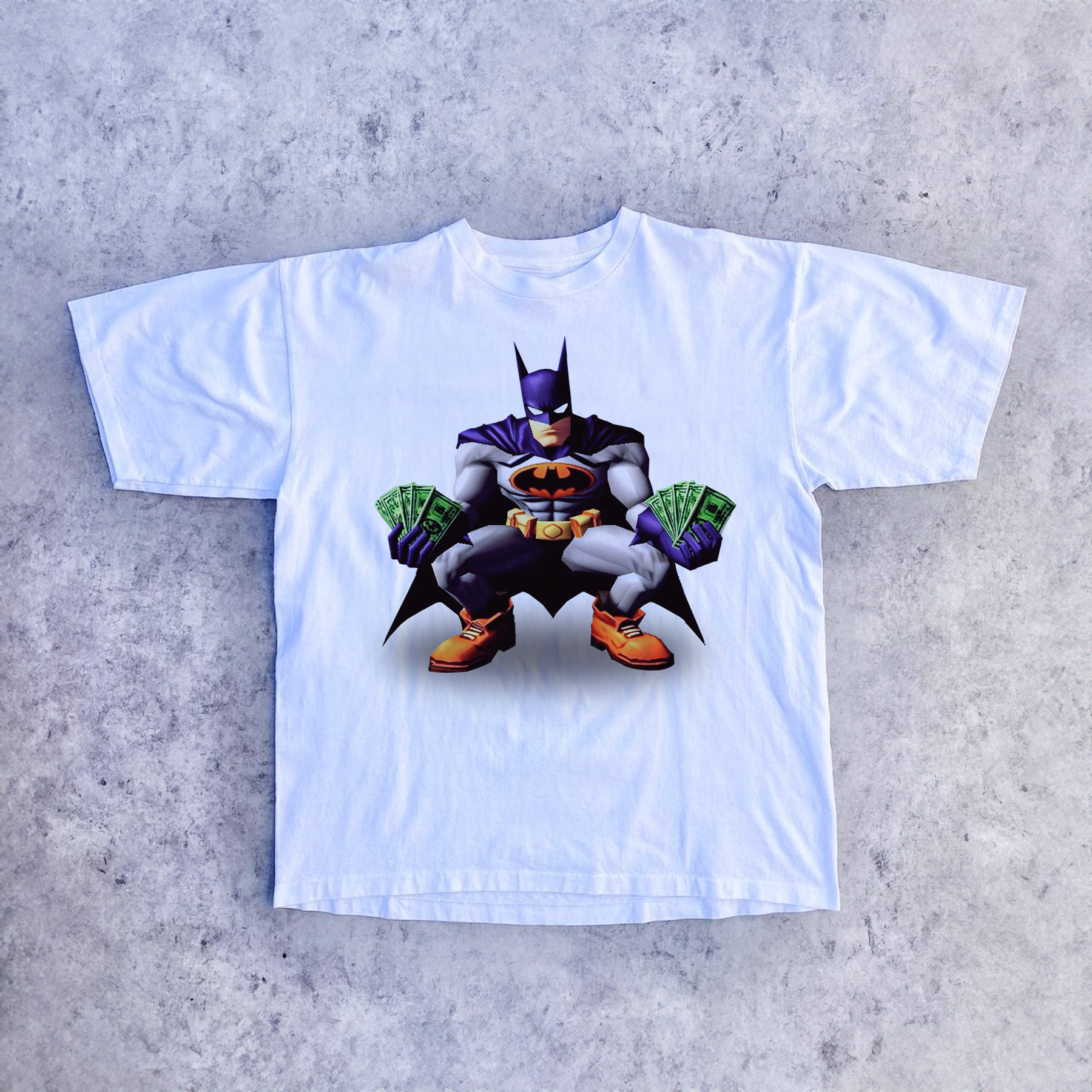 'WAYNE ENTERPRISES' CASH HEAVYWEIGHT WHITE T-SHIRT