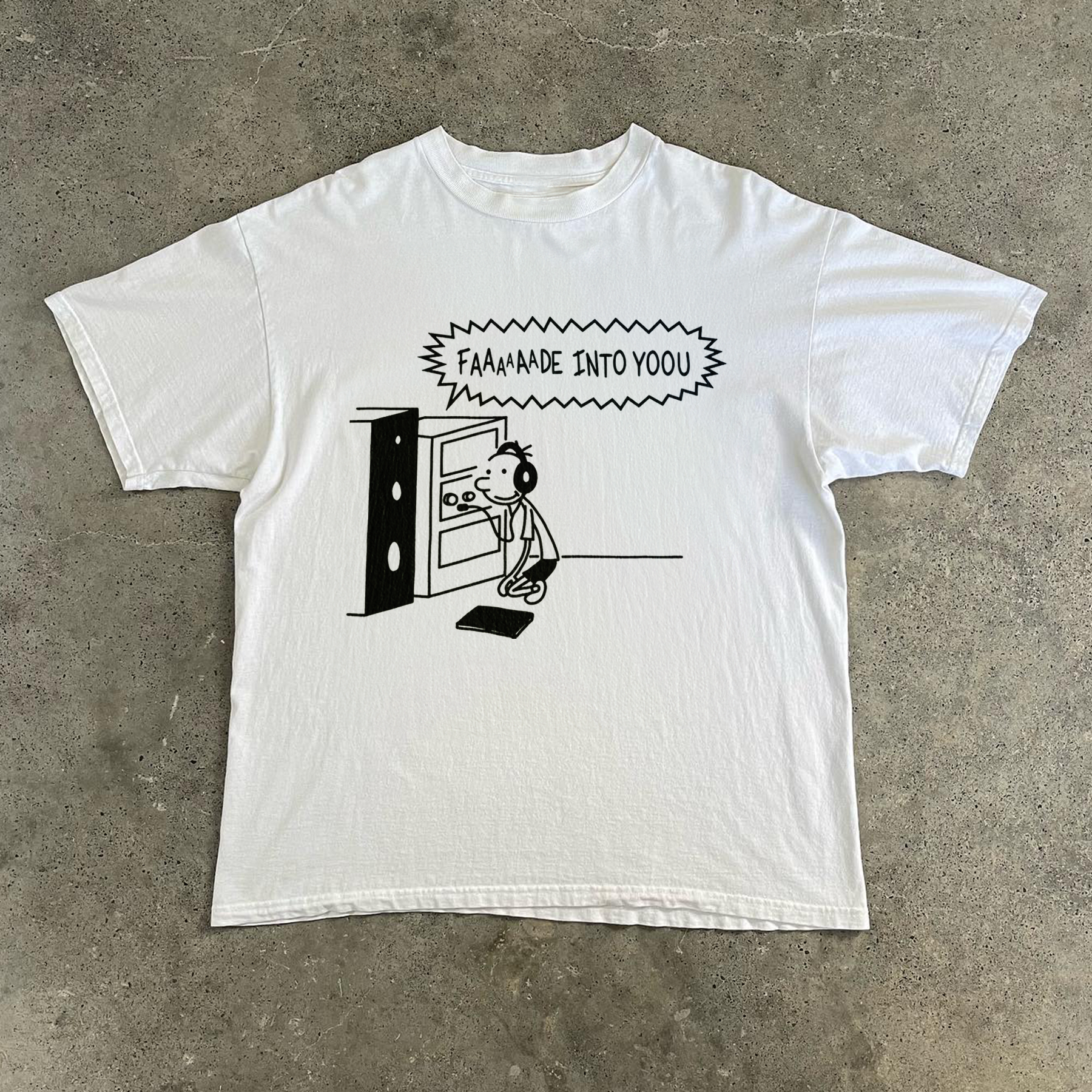 MAZZY STAR WIMPY KID HEAVYWEIGHT WHITE T-SHIRT