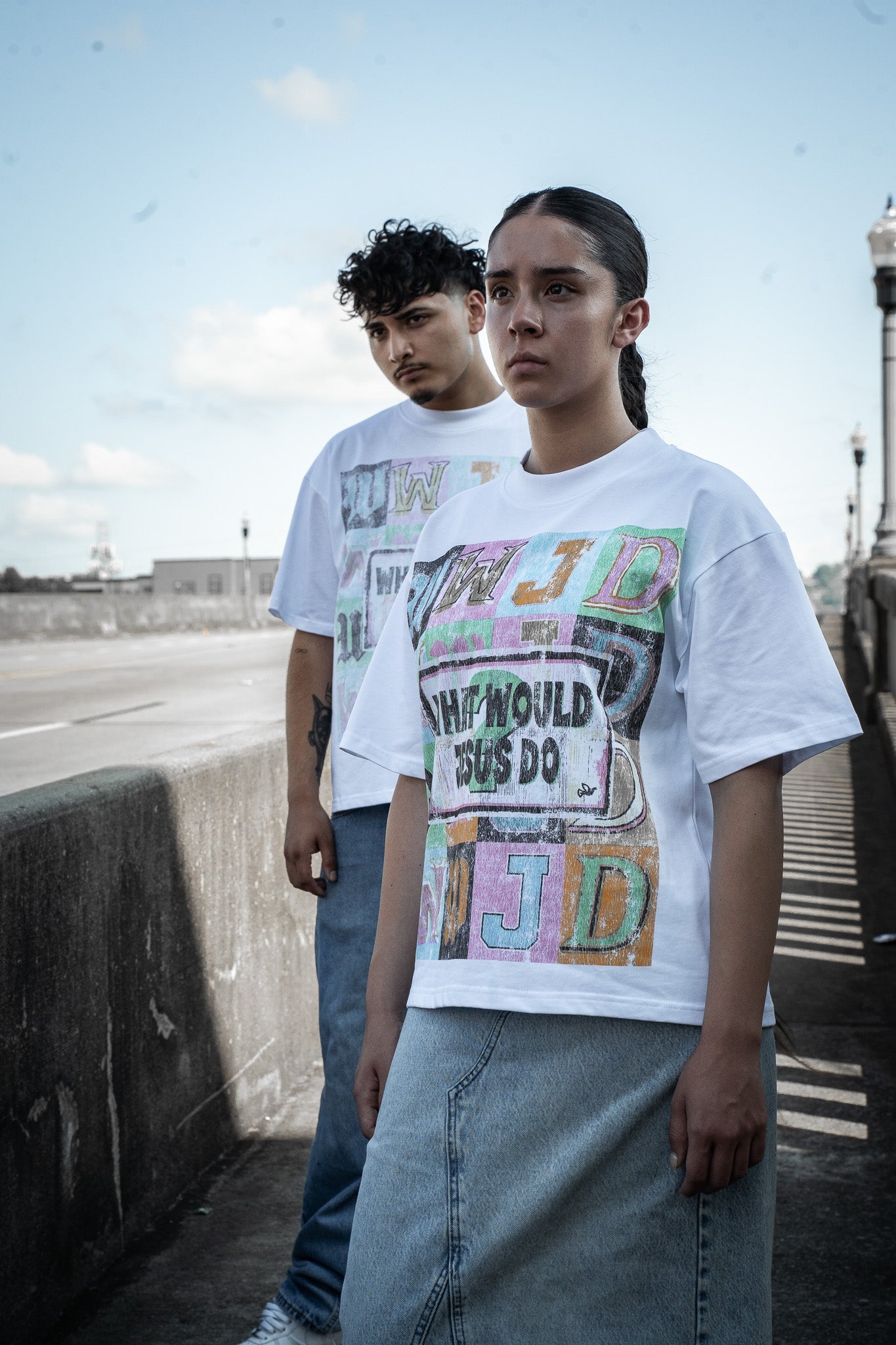 "WWJD" BOXY TEE (WHITE)