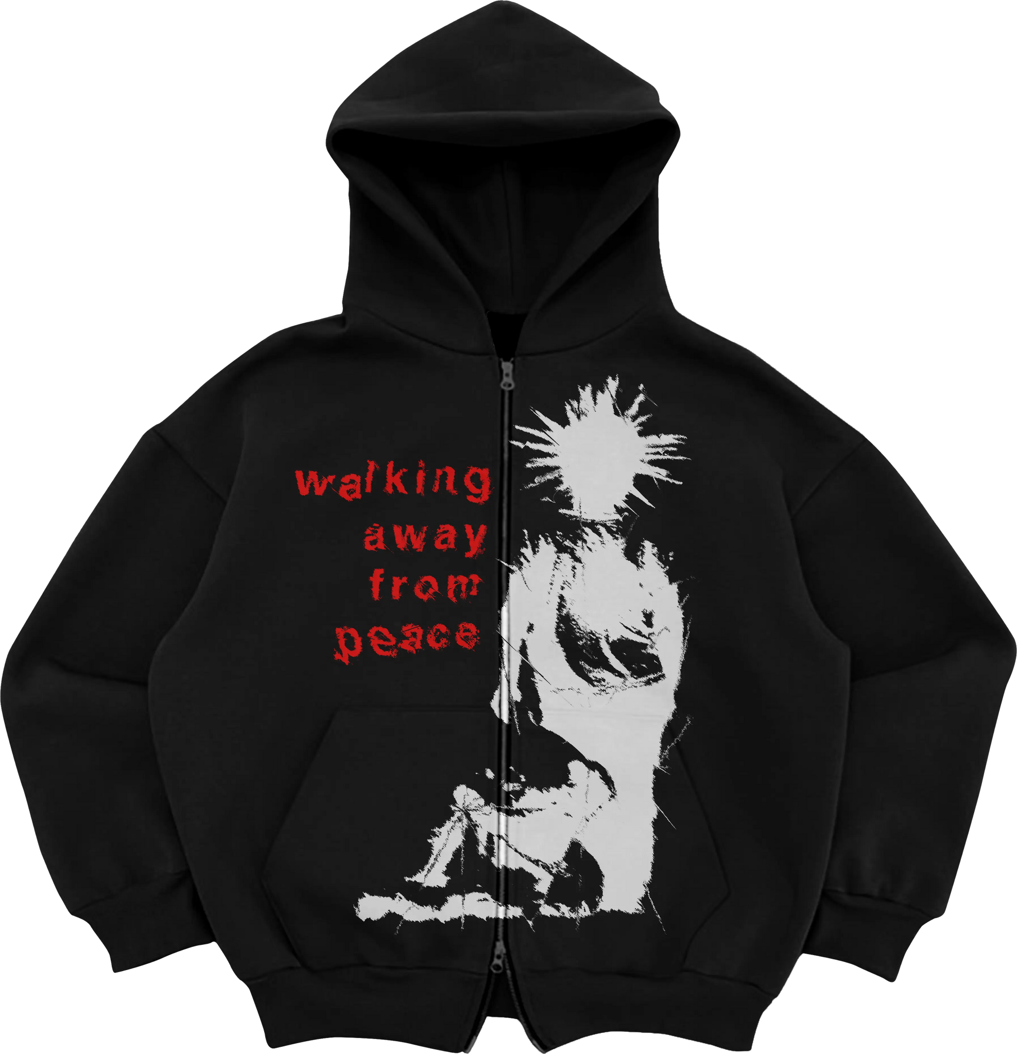 Walking Away From Peace Premium Zip Up