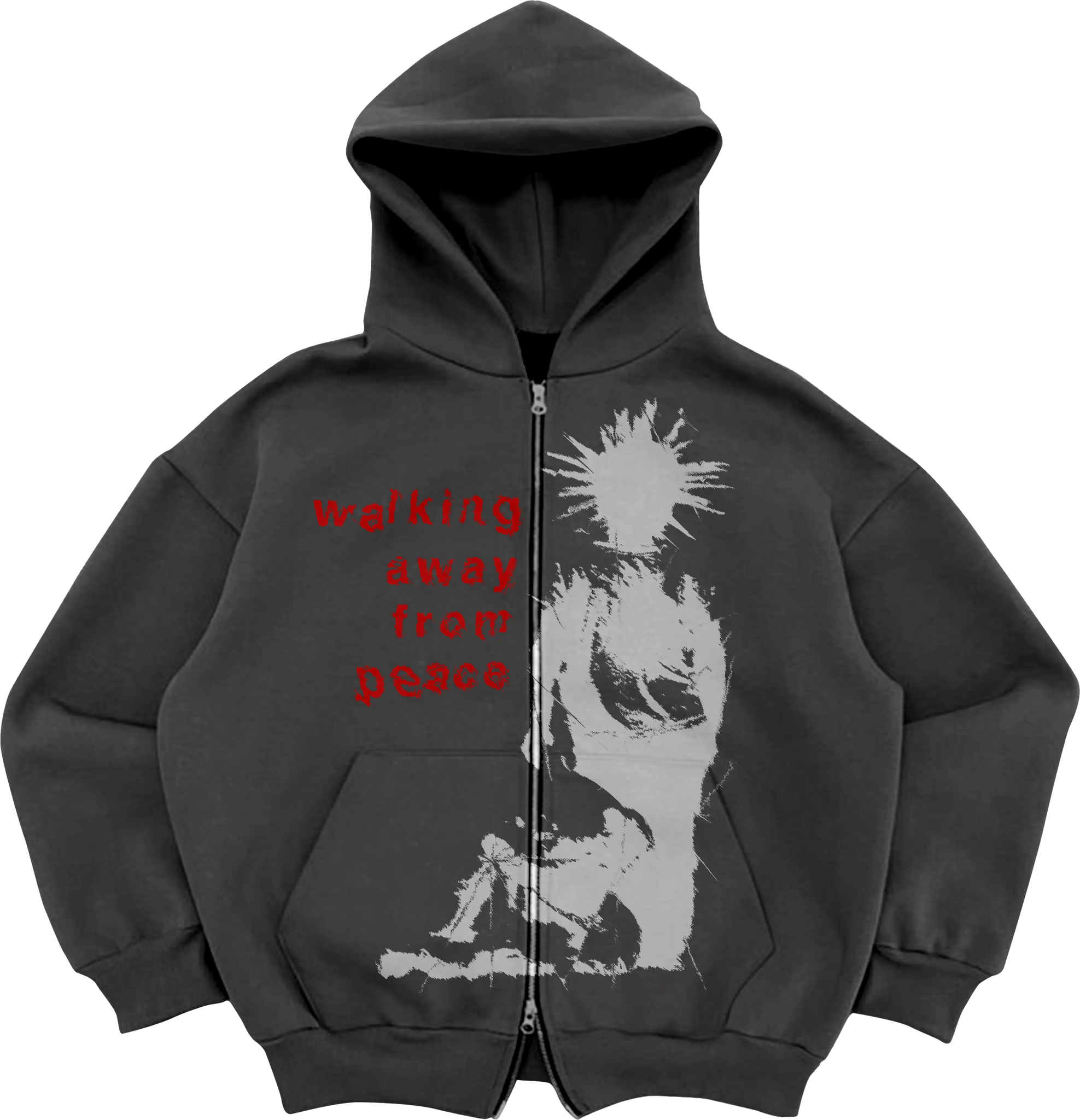 Walking Away From Peace Premium Zip Up