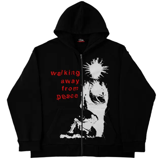 Walking Away From Peace Zip Up