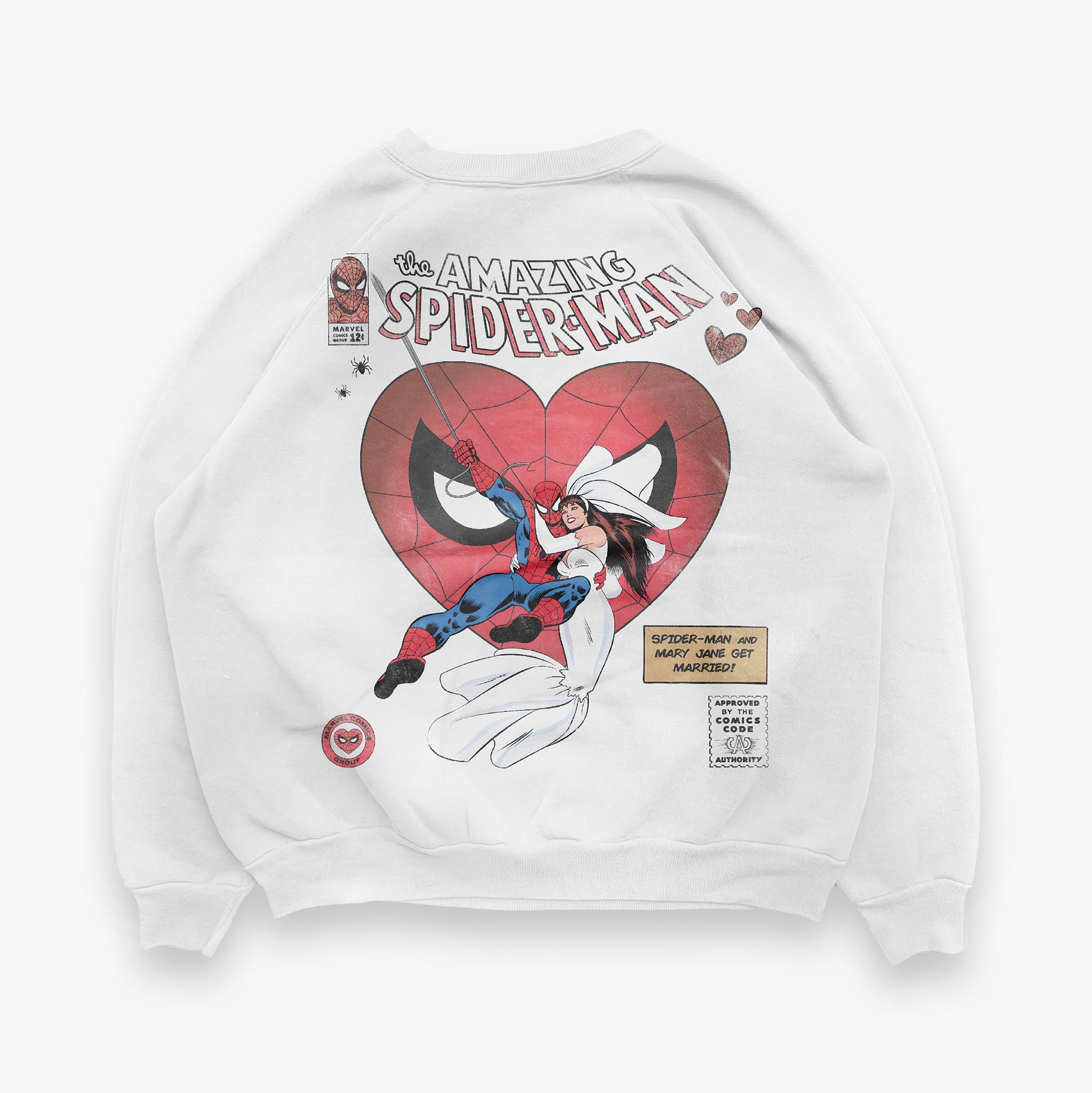 Spidey Valentine's Back Print Sweatshirt