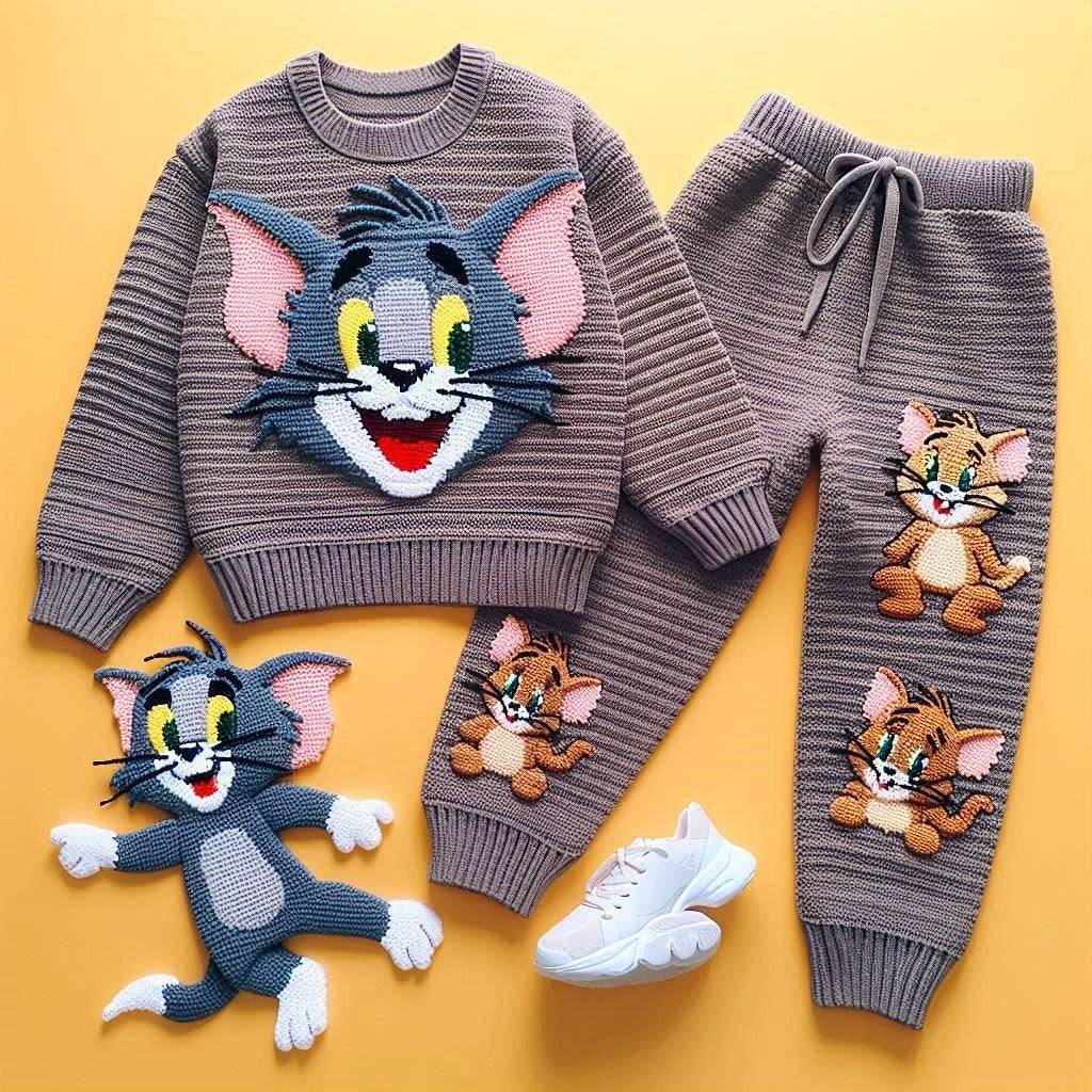 Knitted Tom & Jerry Motif Set