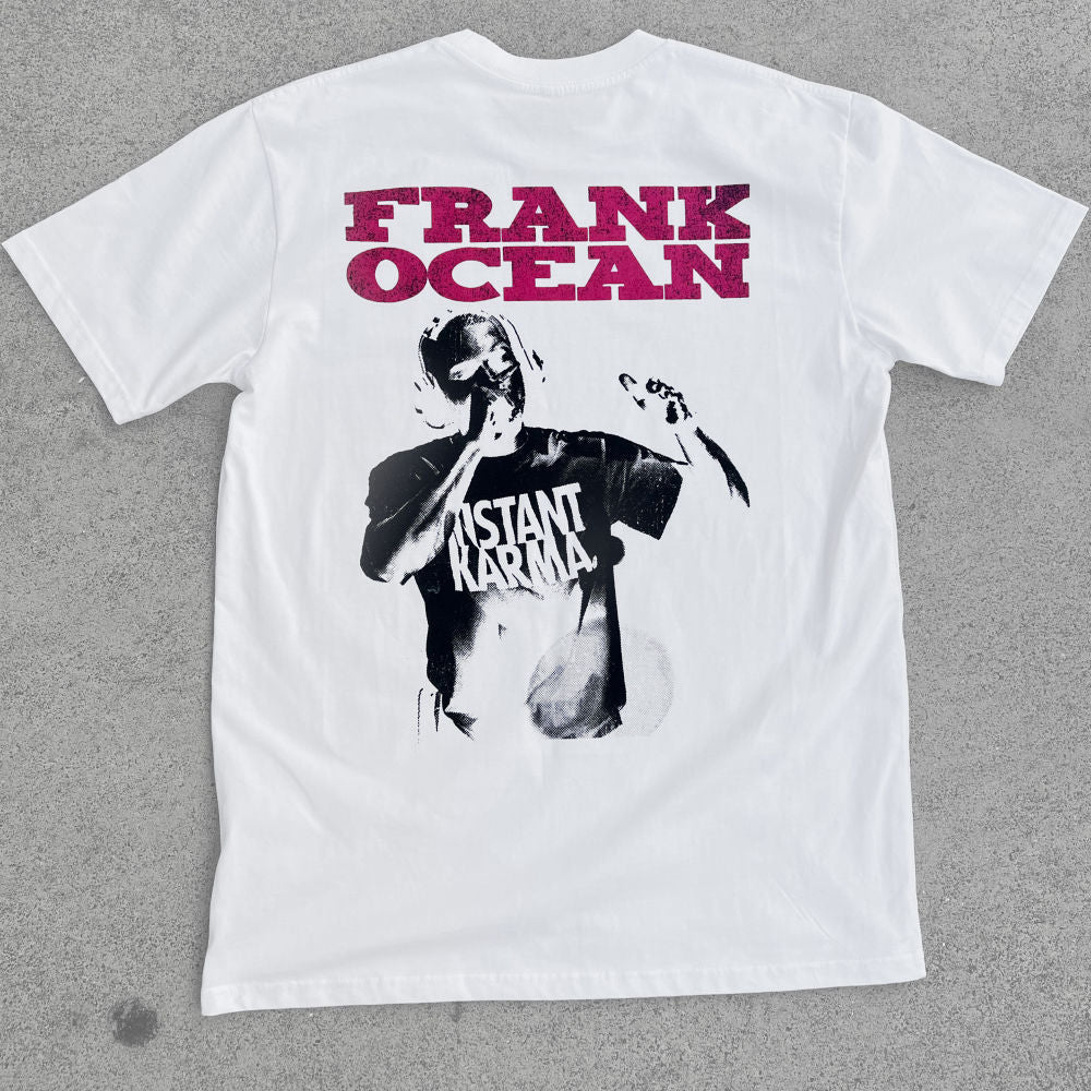 FRANK WHITE WHITE HEAVY WEIGHT T-SHIRT