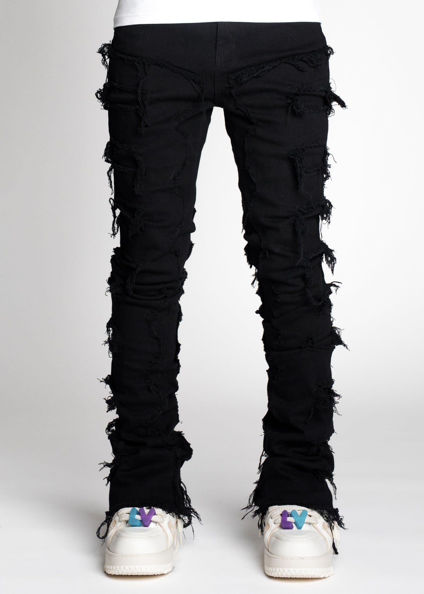 Obsidian Black Blood Diamond Stacked Denim