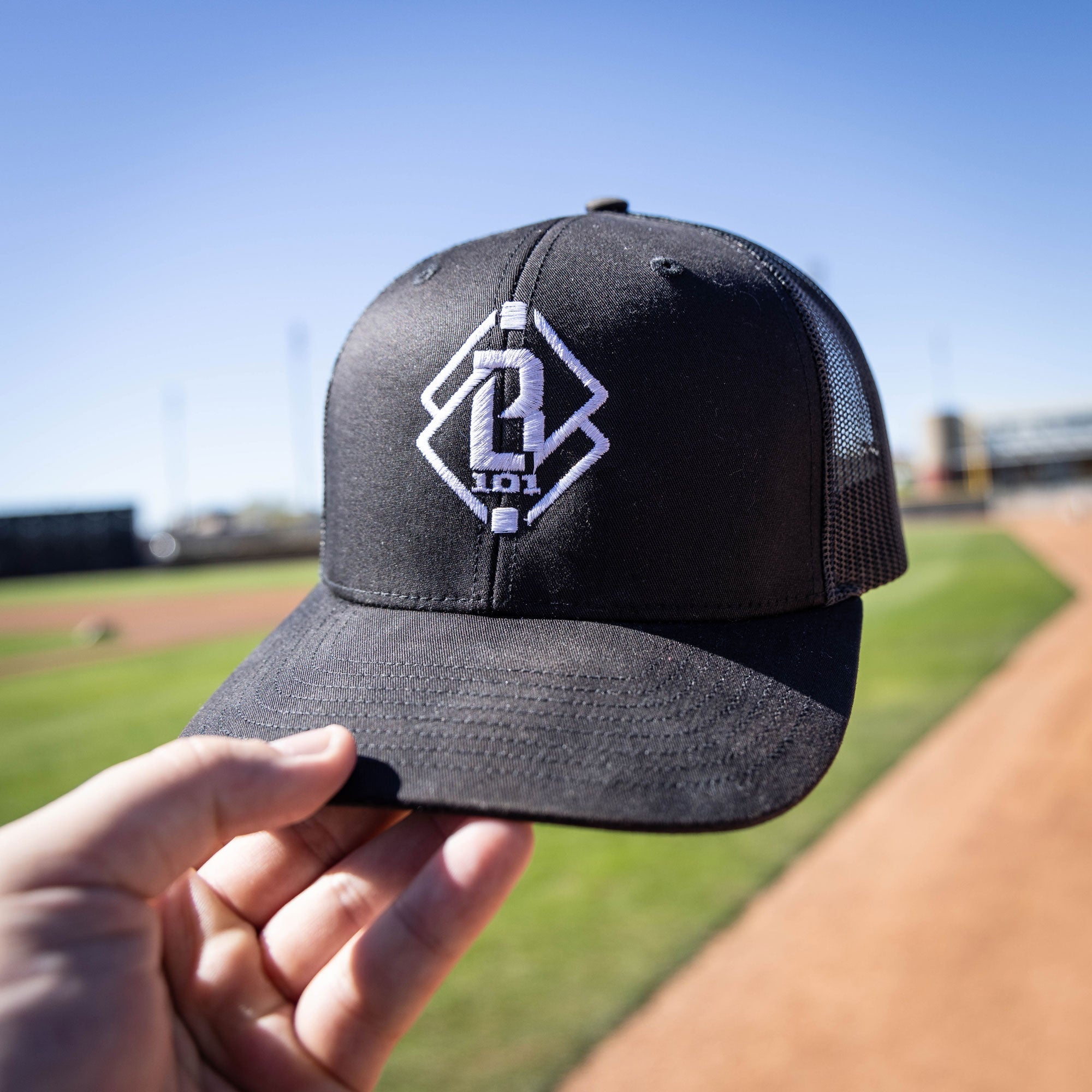 Diamond Trucker Hat - Black