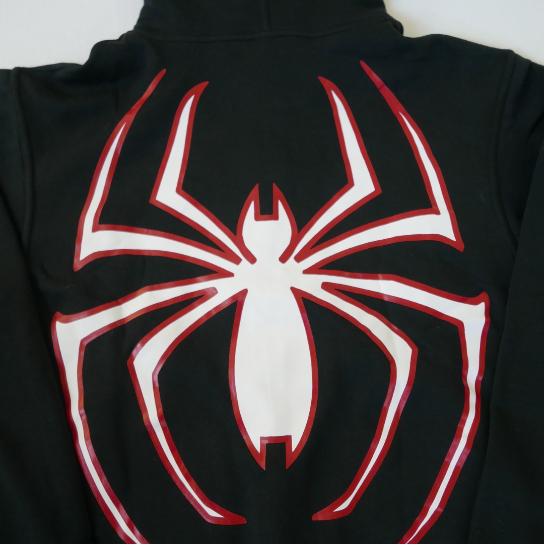 Spider Full-Zip in Black and Red