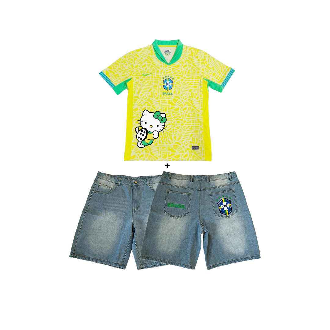 Brasil "HK" Jersey + Jorts Bundle