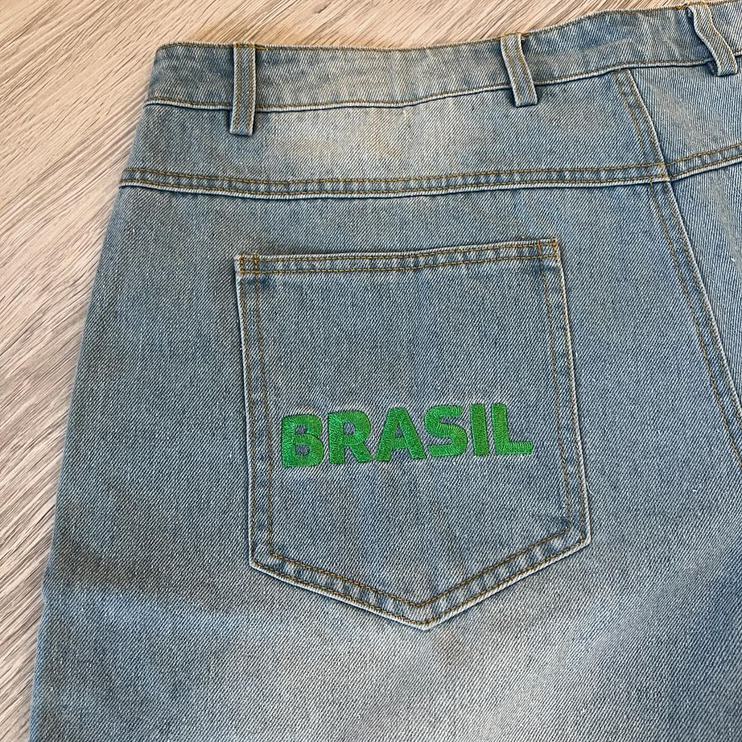 "Brasil" Denim Jorts