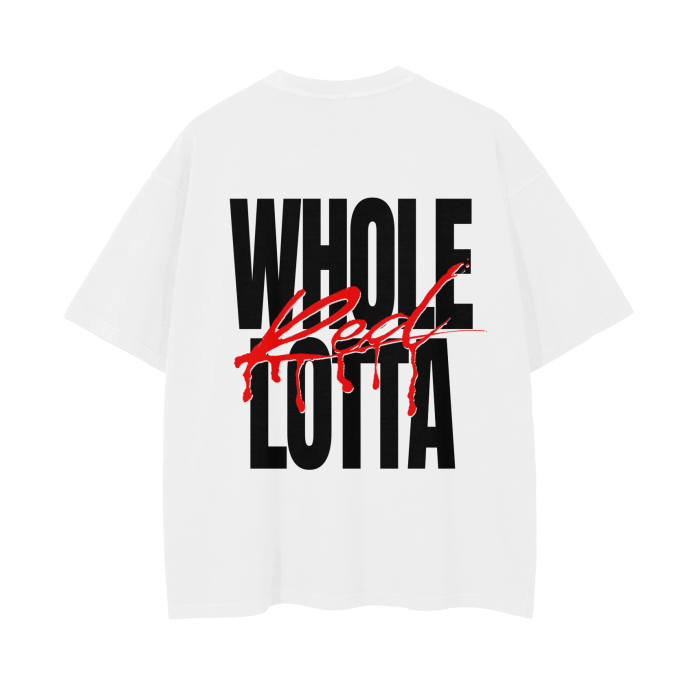 WHOLE LOTTA RED WHITE TEE